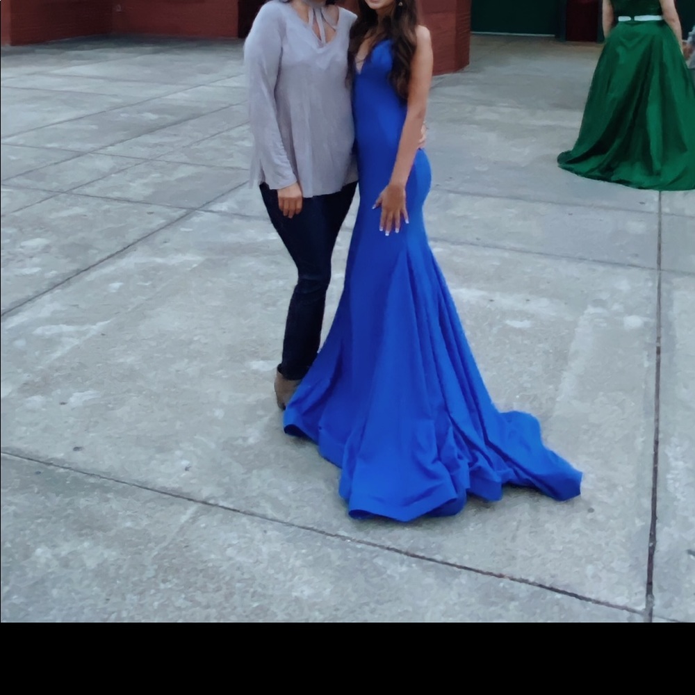 royal blue jovani dress